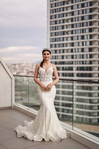 Starly Üç Boyut Dantelli Balık Gelinlik - The Bride's Bliss