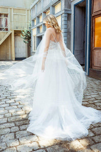 Bridia Straplez Pelerinli A Kesim Gelinlik - The Bride's Bliss