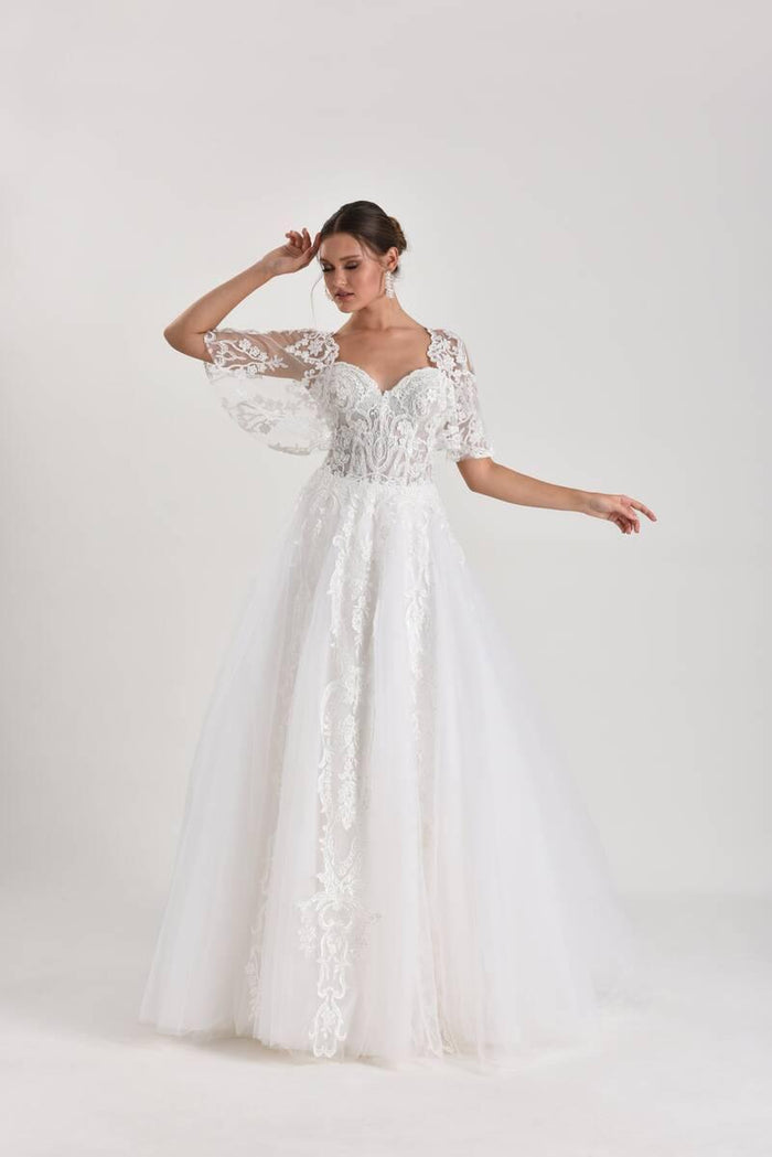 Butterfly Dantelli Helen A Kesim Gelinlik - The Bride's Bliss