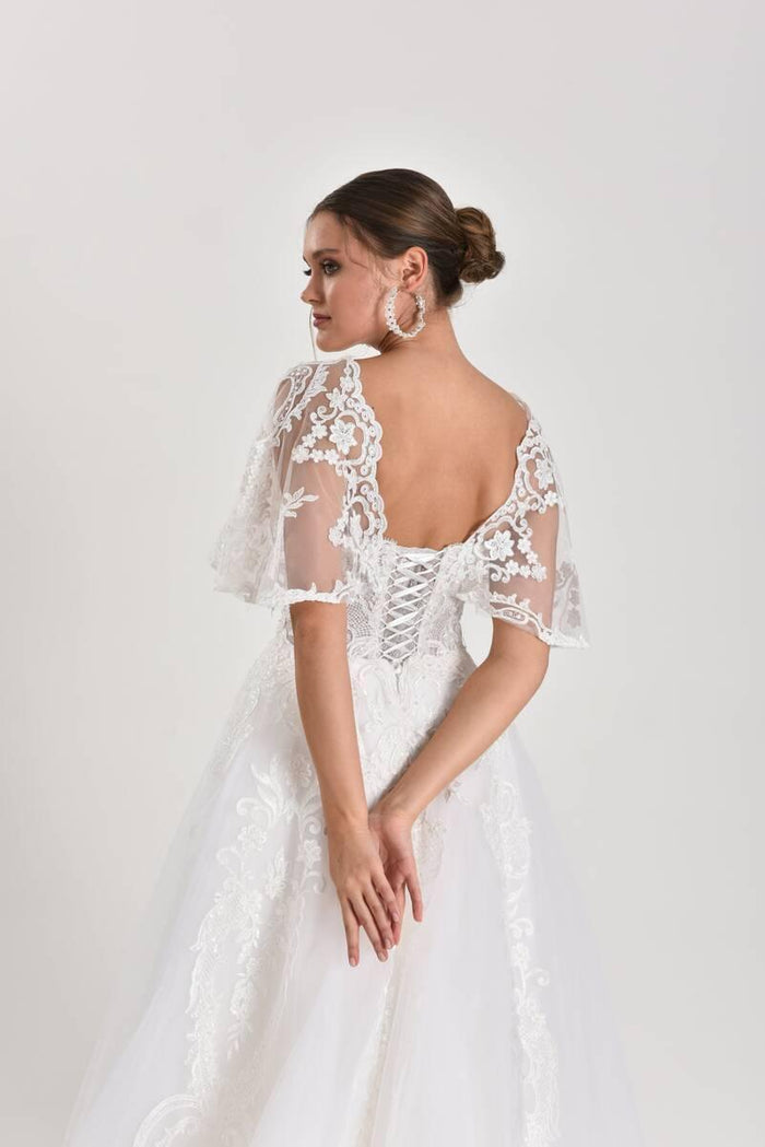 Butterfly Dantelli Helen A Kesim Gelinlik - The Bride's Bliss