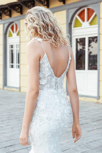 Flower Style Mermaid Dantel Balık Gelinlik - The Bride's Bliss