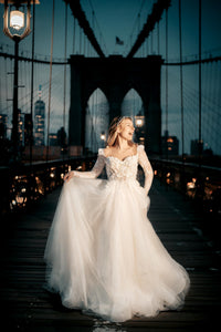 No One Üç Boyutlu Dantel A Kesim Gelinlik - The Bride's Bliss