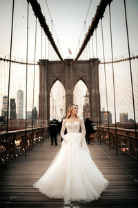 No One Üç Boyutlu Dantel A Kesim Gelinlik - The Bride's Bliss