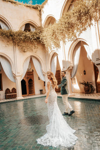 Nora Mariquine Fransız Dantel Balık Gelinlik - The Bride's Bliss