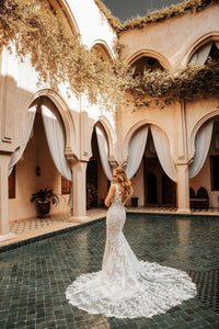 Nora Mariquine Fransız Dantel Balık Gelinlik - The Bride's Bliss