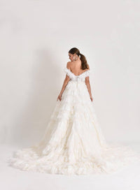 Puppis Çiçek Dantel Prenses Model Gelinlik - The Bride's Bliss