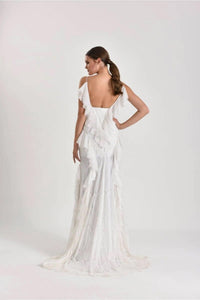 Vanessa Dantel Şifon Yarım Balık Gelinlik - The Bride's Bliss